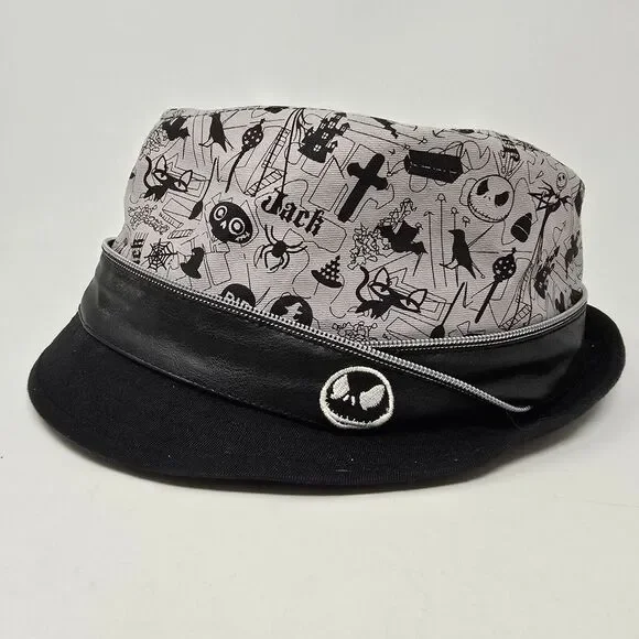Disney Parks Nightmare Before Christmas Jack Skellington Fedora Hat Cap Adult OS - Picture 3 of 6